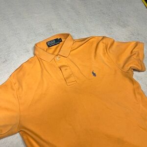 Vintage Polo Ralph Lauren Men’s Small Orange 100% Cotton Short Sleeve‎ Polo